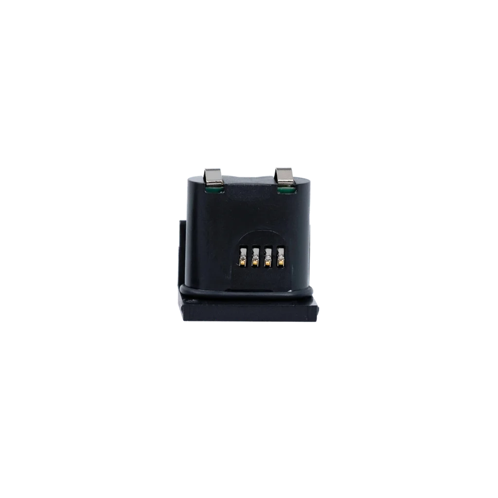 Battery compartment of the Nuki Keypad 2, shown open for replacement.