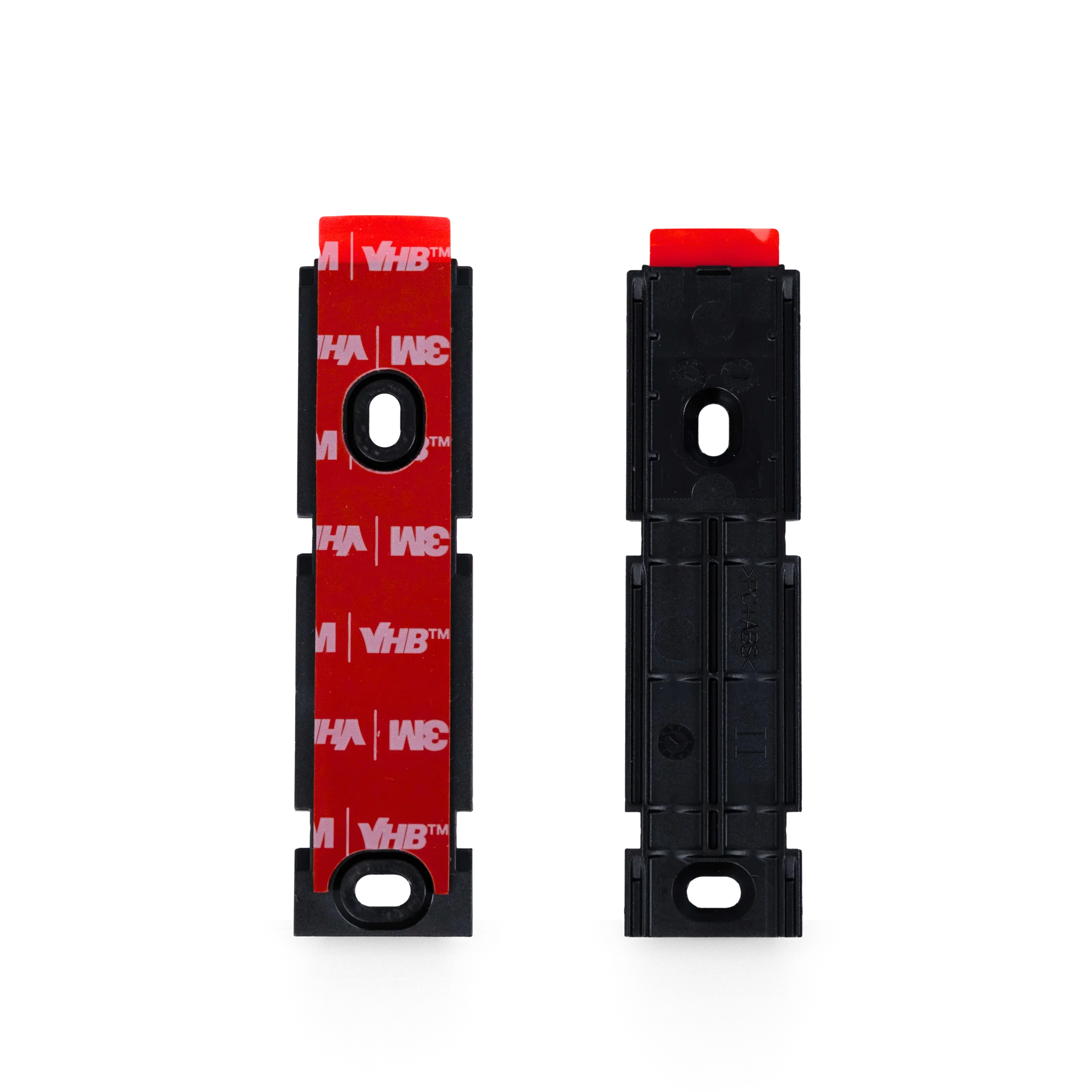 Mounting plates for Keypad 2 and Keypad 2 Pro, front and back view